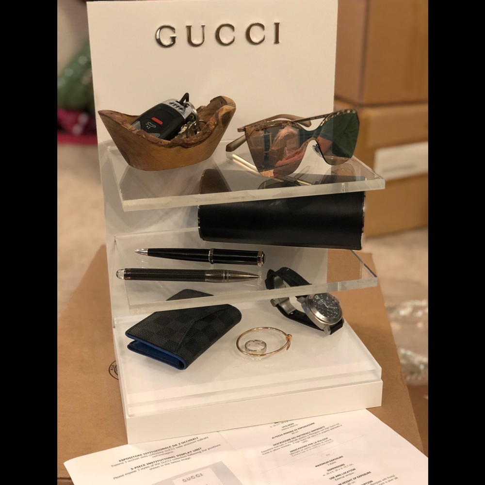GUCCI DRESSER/VANITY TOP 3 TIER/SHELF DISPLAY NEW W/ BOX NWT AUTHENTIC RARE HTF